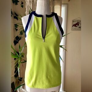 Ralph Lauren Active 1/2 zip sleeveless golf tank top, size small NWT